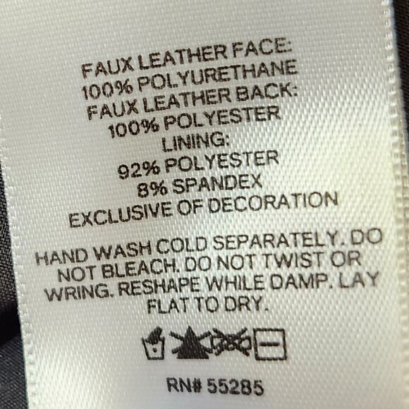 Express Faux Leather Pleated MidiDress - Picture 6 of 6